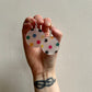 Polka Dot Acetate Disc Earrings
