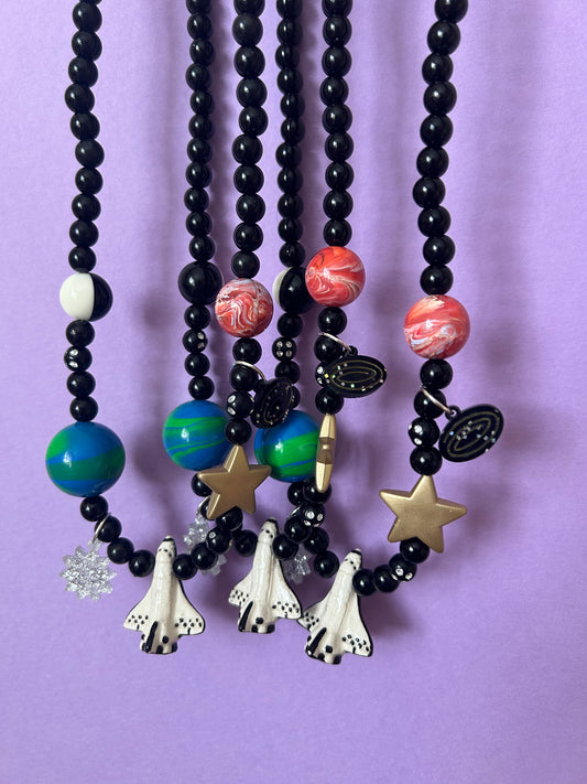Deep Space Beaded Necklace