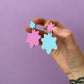 Bubblegum Splat Matte Acrylic Earrings