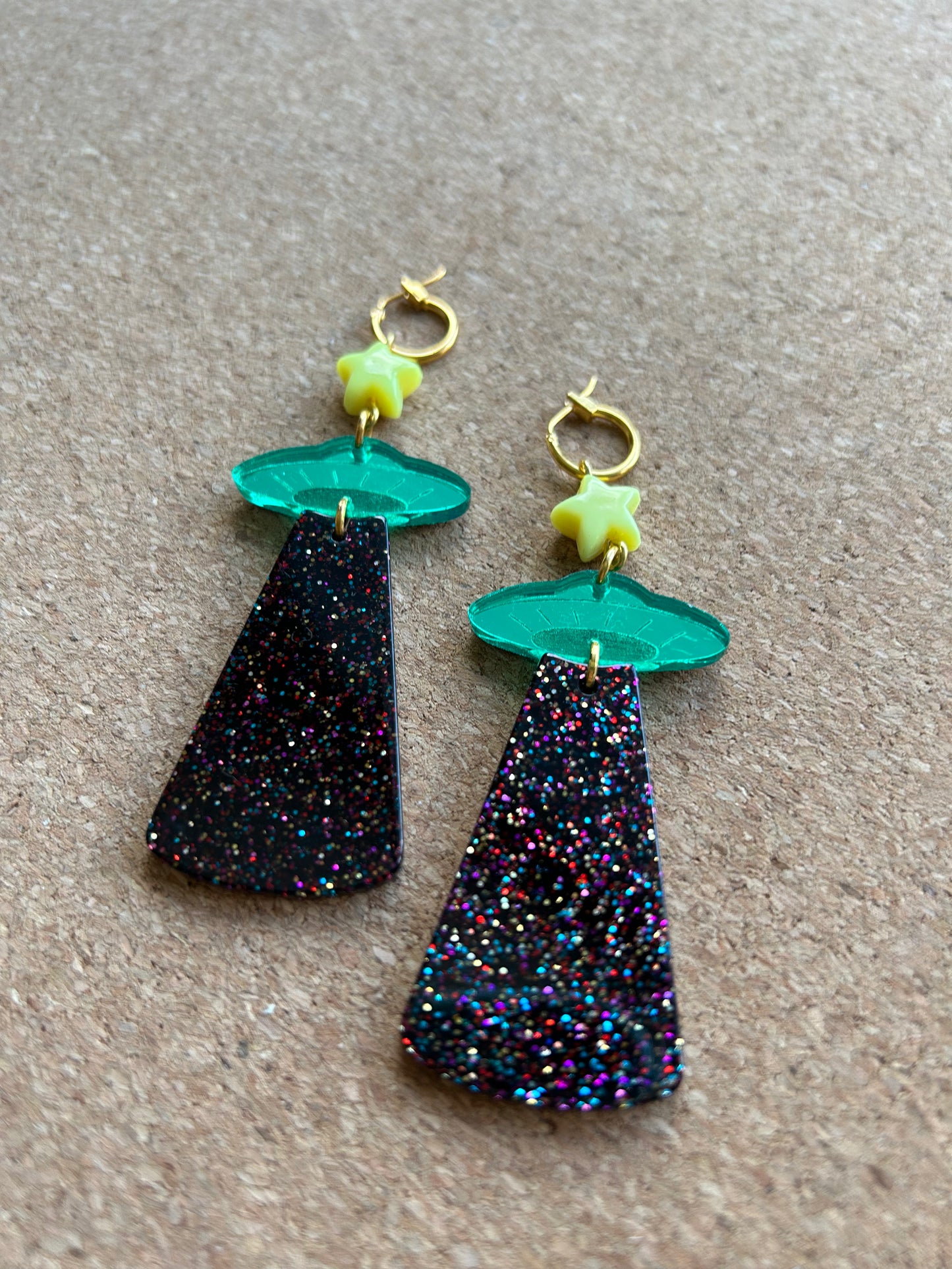 Alien Invasion Acrylic Earrings