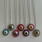 Button Cameo Acrylic Necklaces (2)