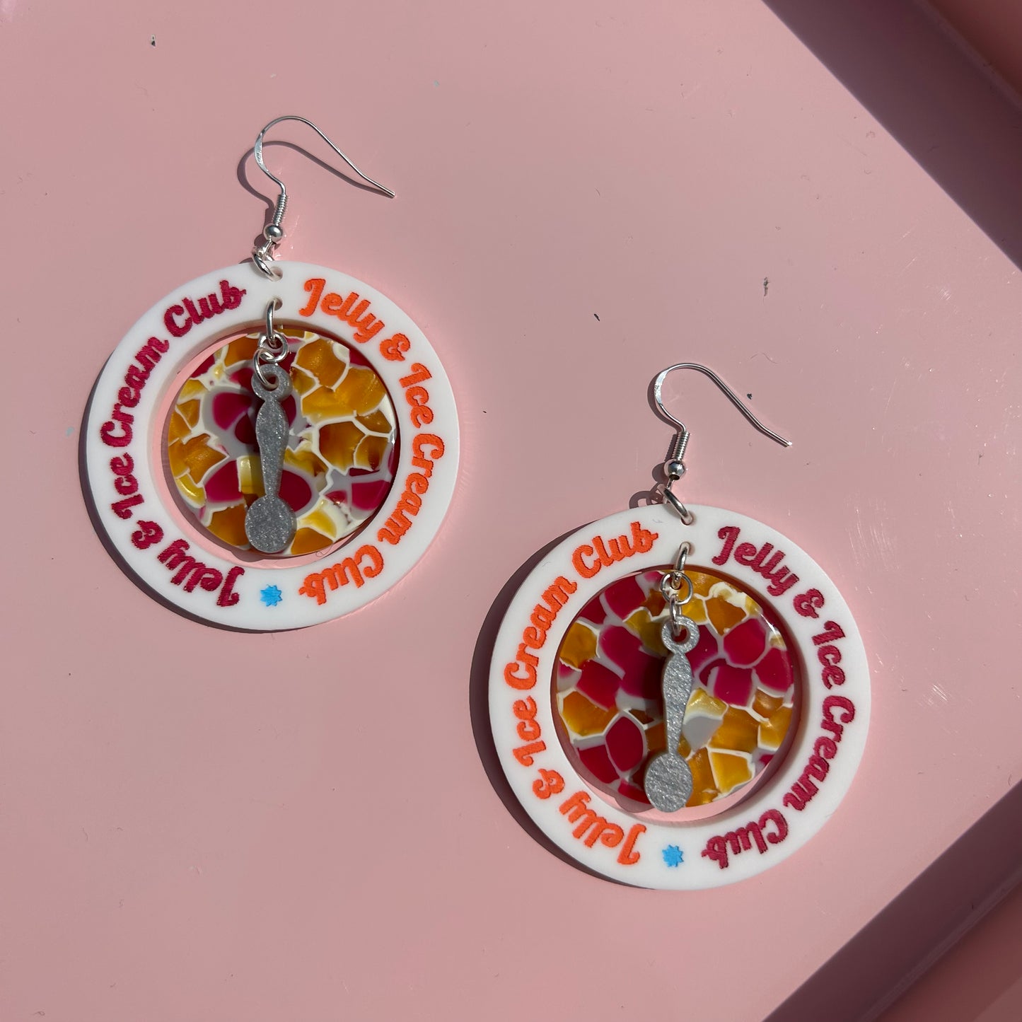 Jelly and Ice Cream Acrylic Earrings