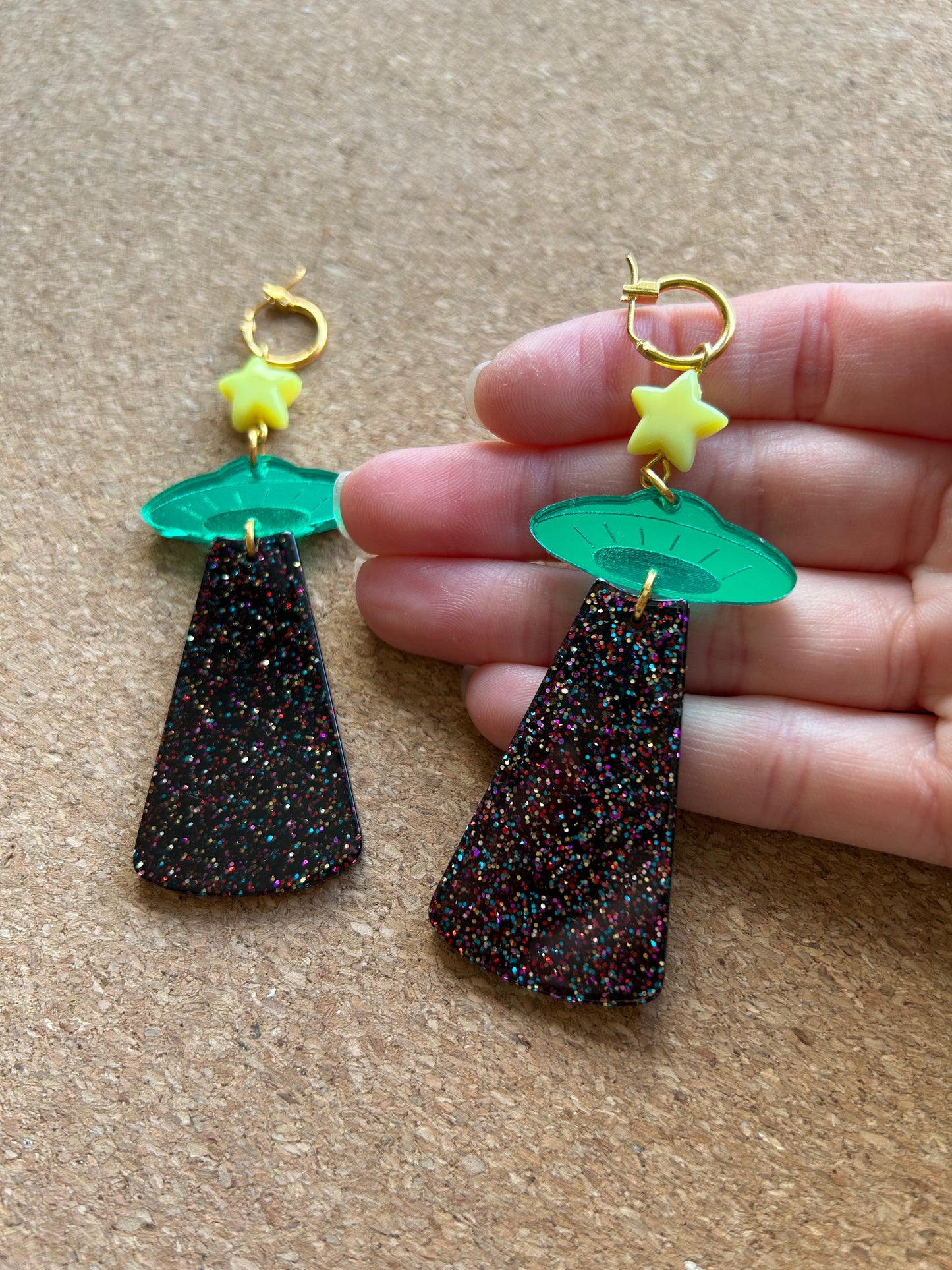 Alien Invasion Acrylic Earrings