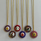 Button Cameo Acrylic Necklaces (1)