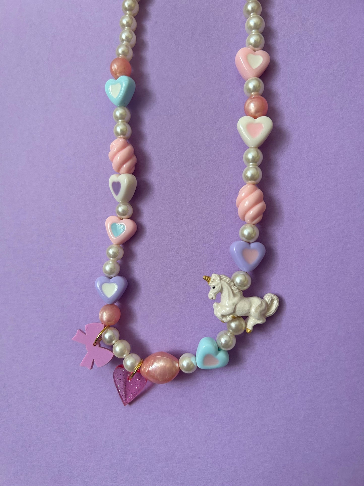 Unicorn Pastel Beaded Necklace