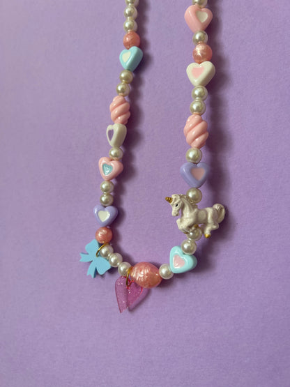 Unicorn Pastel Beaded Necklace