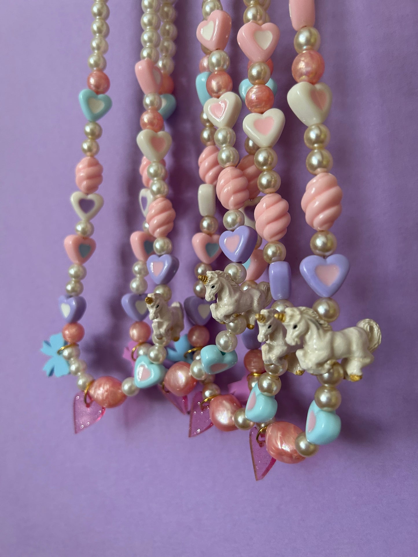 Unicorn Pastel Beaded Necklace