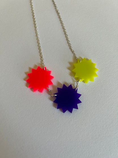 Starburst Acrylic Necklaces