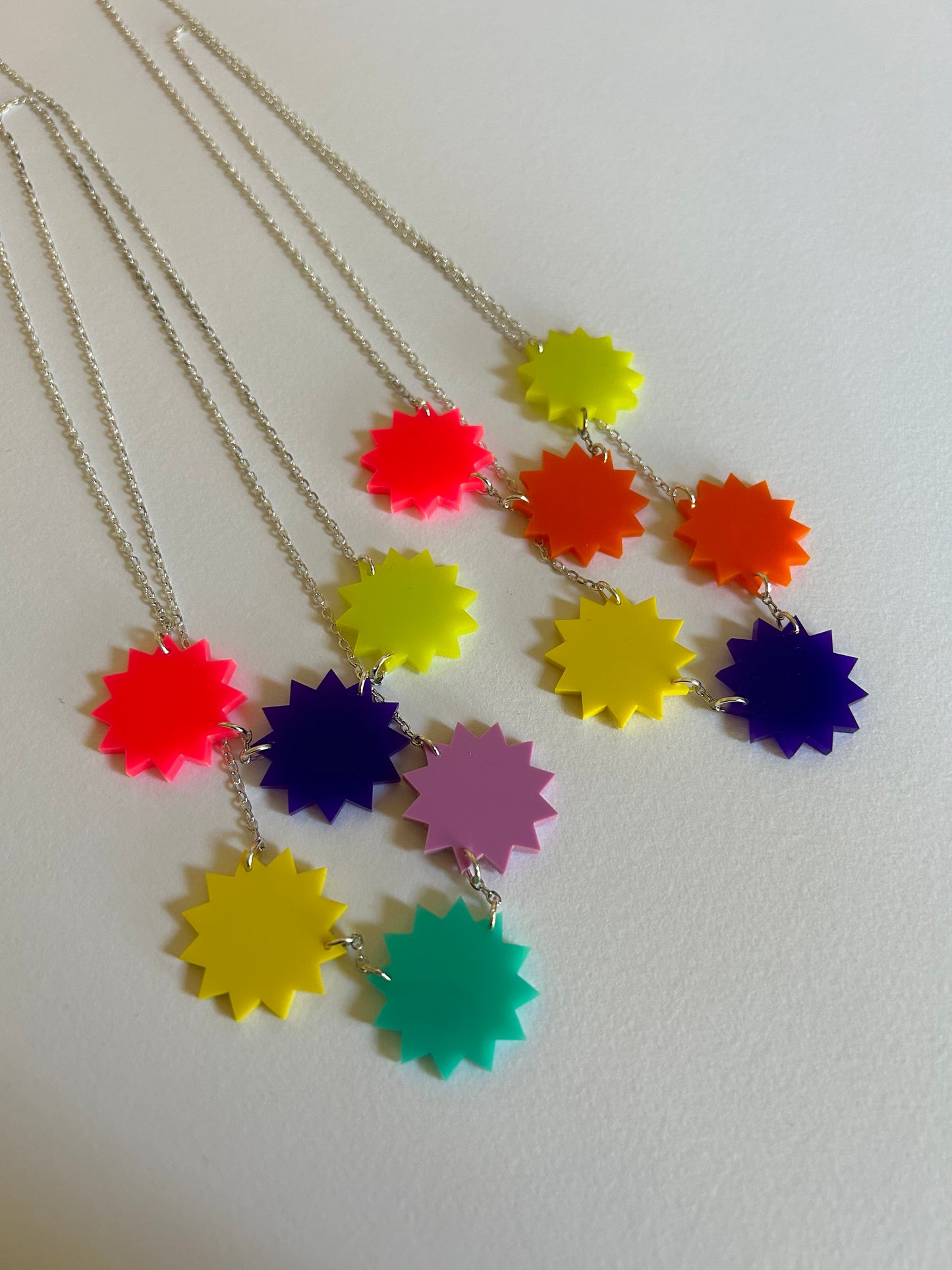 Starburst Acrylic Necklaces