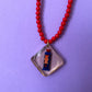 Vintage French Keyring Beaded Necklaces