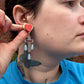 Jesus Sacred Heart Acrylic Beaded Earrings