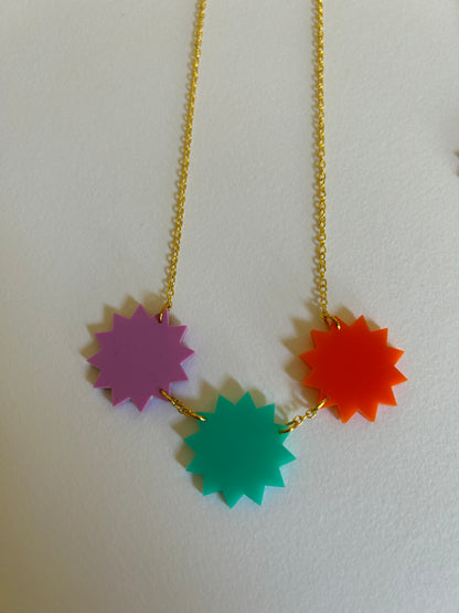 Starburst Acrylic Necklaces