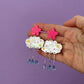 Starry Cloud Marbled Acrylic Earrings