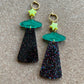 Alien Invasion Acrylic Earrings