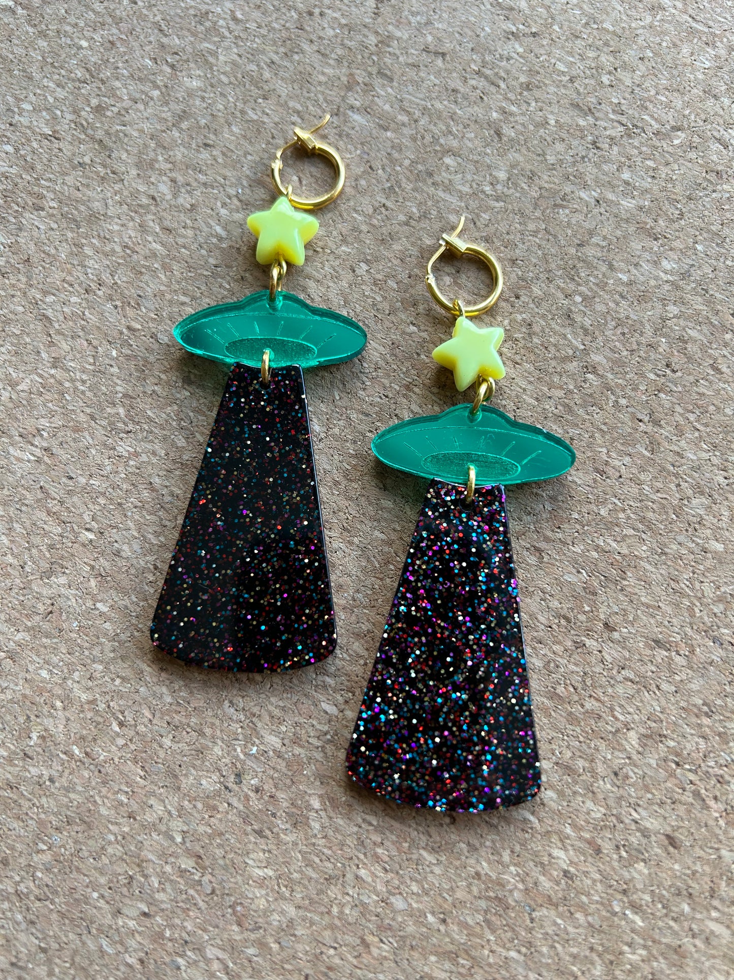 Alien Invasion Acrylic Earrings