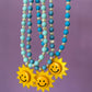 Smiley Sunshine Acrylic Beaded Necklace