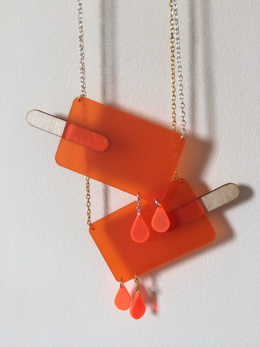 Ice Lolly Acrylic Necklace