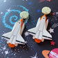 Space Shuttle Acrylic Earrings