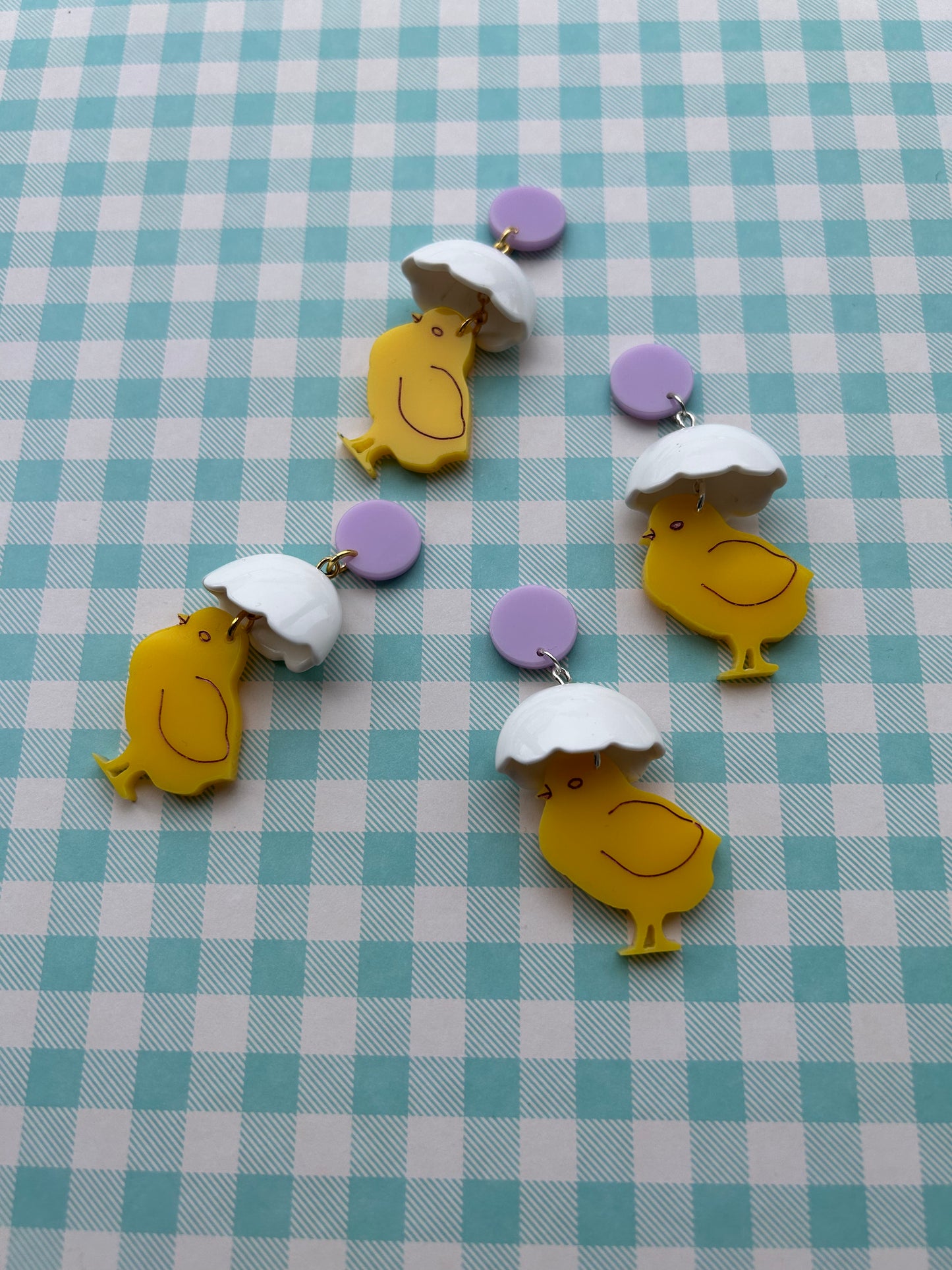 Easter Chick Acrylic Earrings