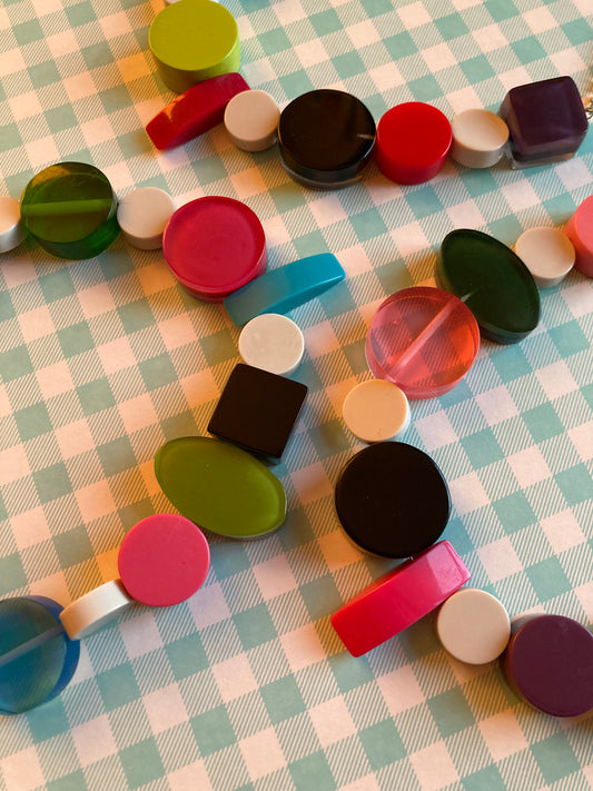 Pill Chunky Acrylic Bead Necklaces