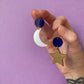 Moon & Star Acrylic Hoop Earrings
