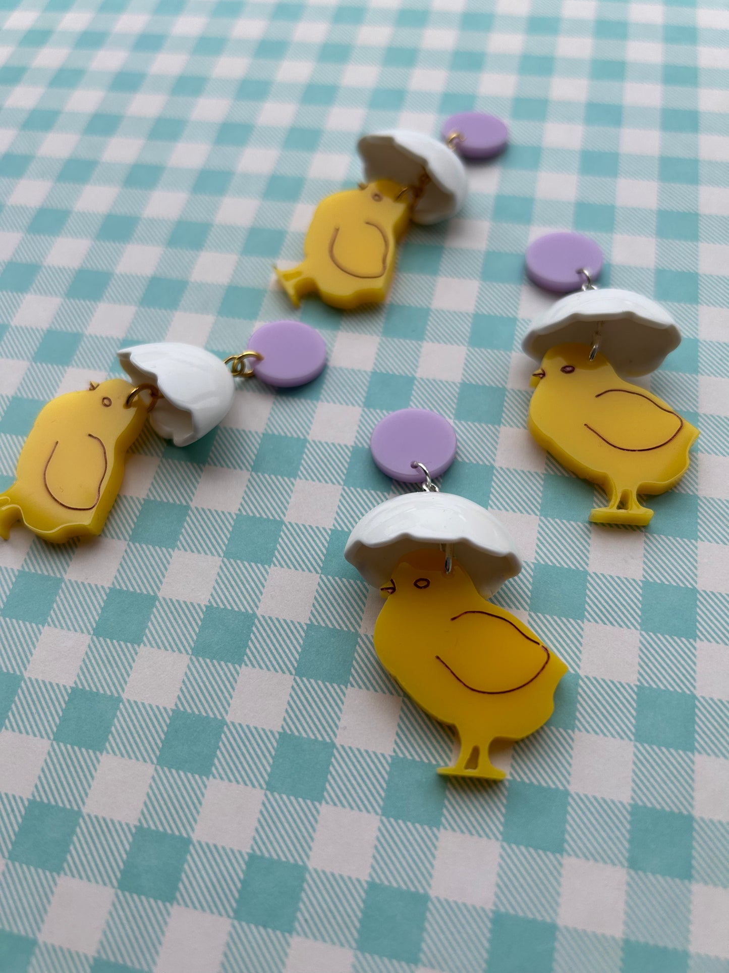 Easter Chick Acrylic Earrings