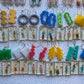 Tiny Happy People Resin Hoop Earrings