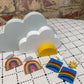 Rainbow Tile Acrylic Earrings